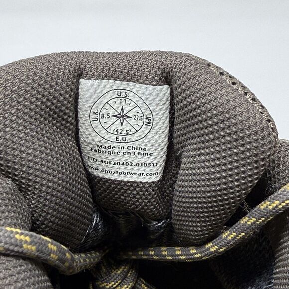 Oboz Bridger Hiking Boots Womens 11 Brown Nubuck Leather Waterproof Gorpcore - Picture 14 of 16